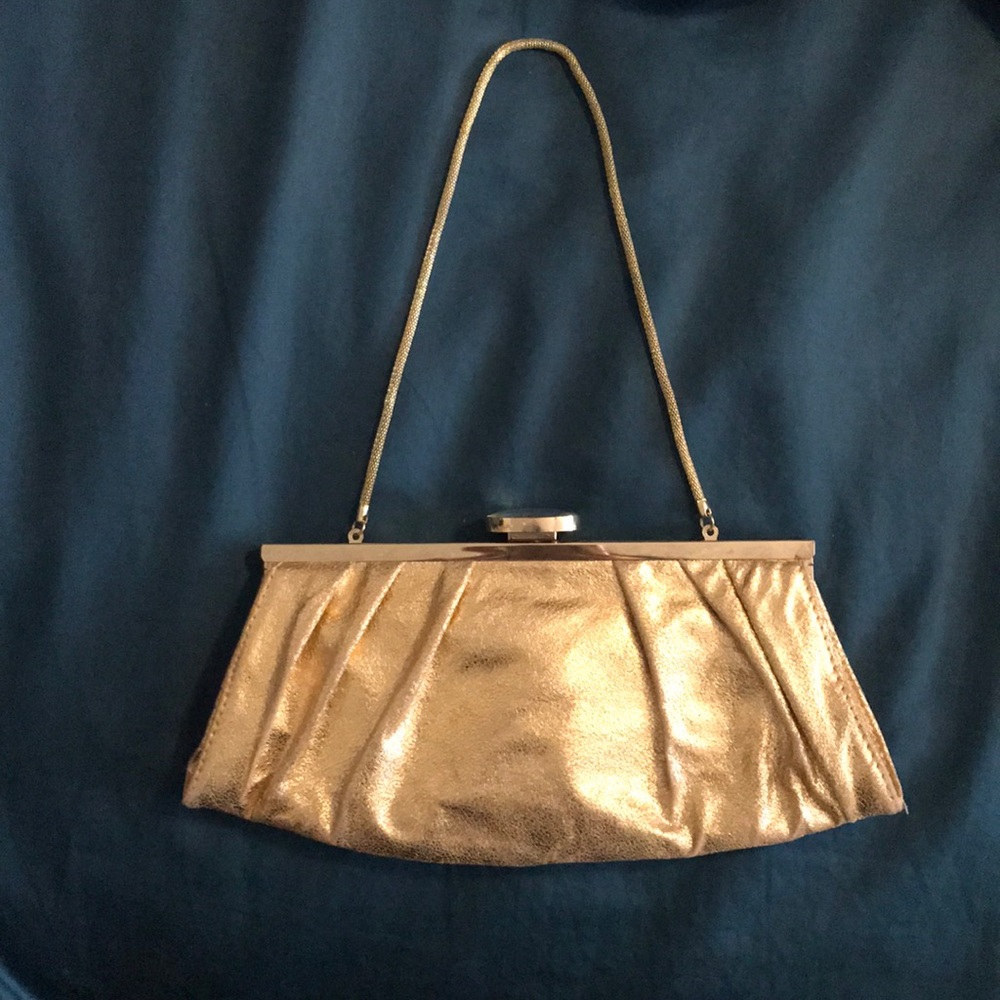 Daisy Fuentes Gold Clutch